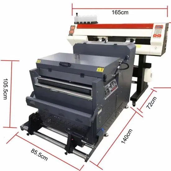 Impresora Dtf de transferencia en caliente para prendas de vestir, 4 cabezales, 70cm, impresora de película Pet, máquina de impresión textil, agitador de polvo con correa, superventas a nivel mundial