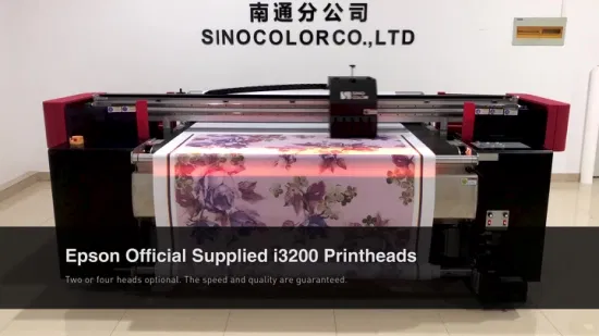 Correa digital de tinta pigmentada de tinta de sublimación de 1,8 m y 2400 ppp directamente a la impresora textil